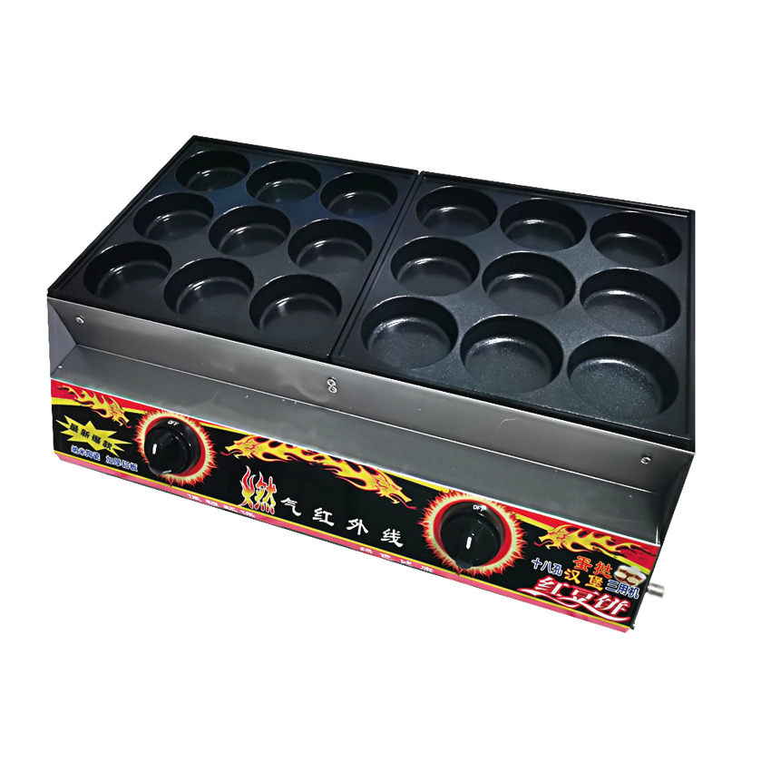 Hot sale gas red bean cake maker egg burger machine