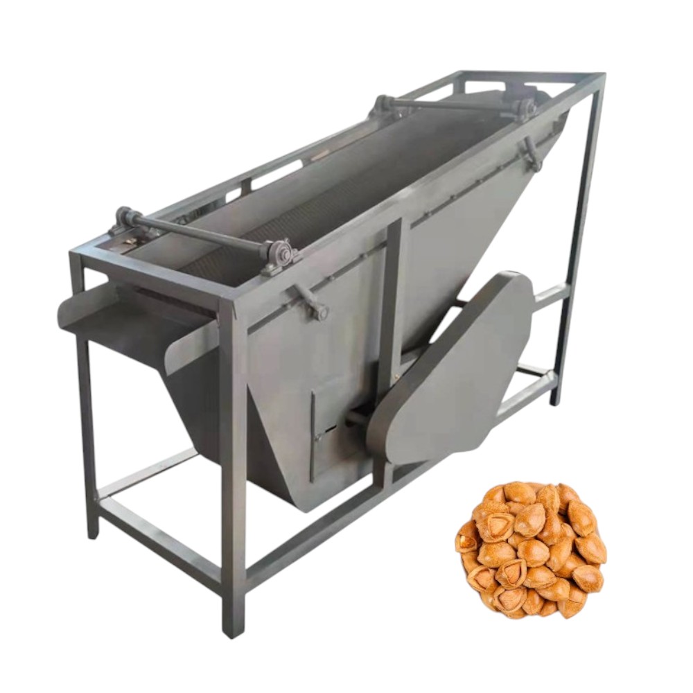 Almond and shell separating machine