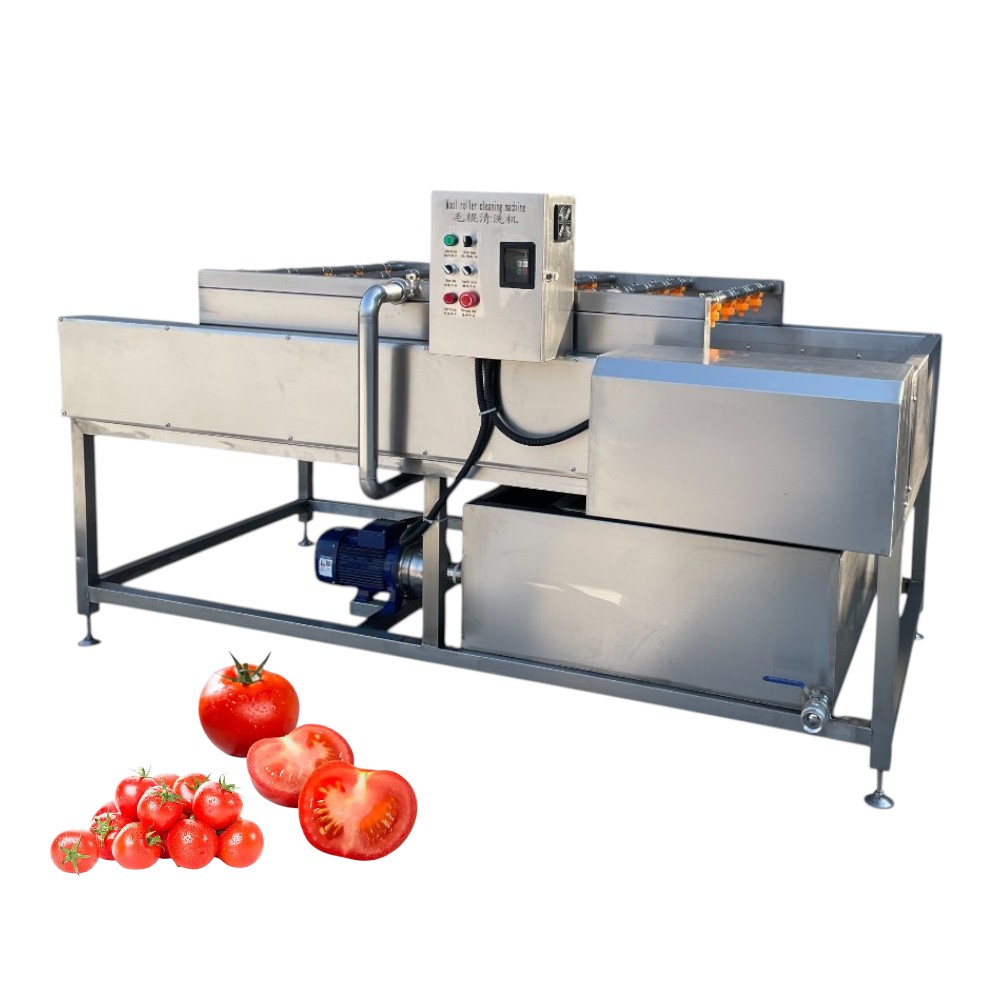 Parallel brush cleaning machine