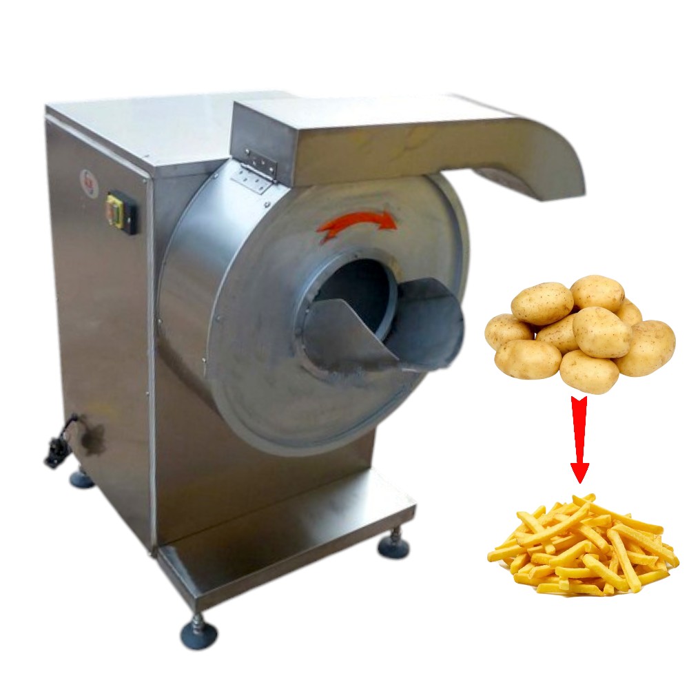Potato strips cutting machine