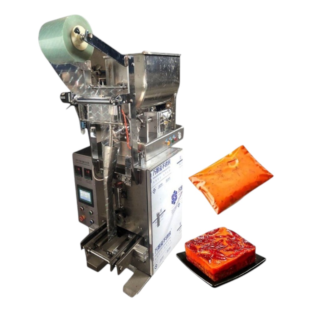 Pneumatic paste and sauce packaging machine