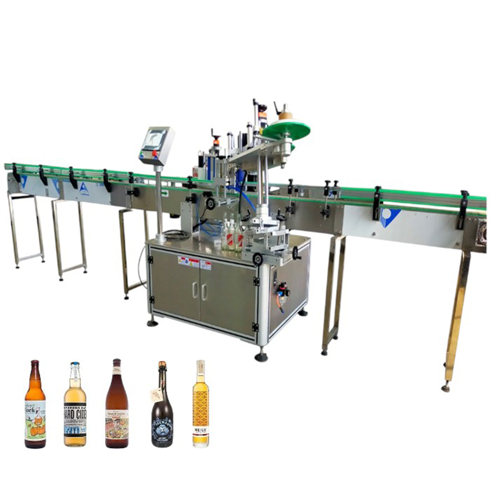 Automatic bottle labeling machine