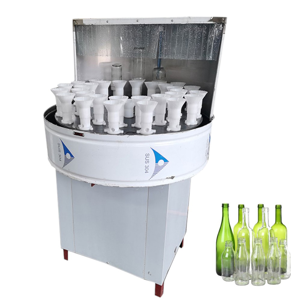 32 head semi-automatic bottle washing machine