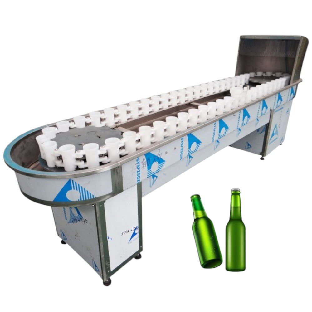Rotary bottle washing machine