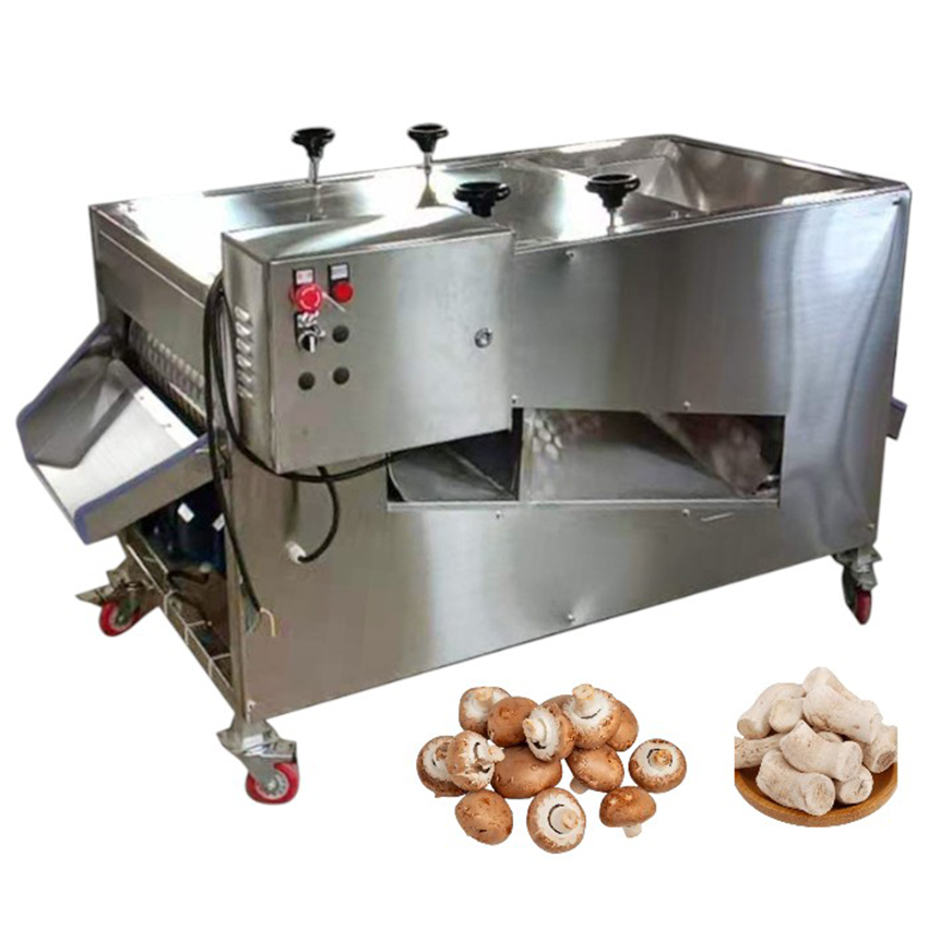 Mushroom root cutting machine