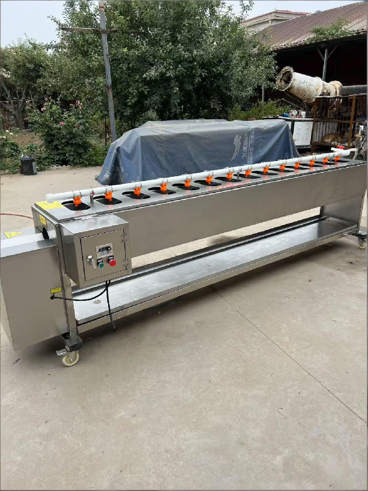 Long strip fruit and vegetable peeling machine