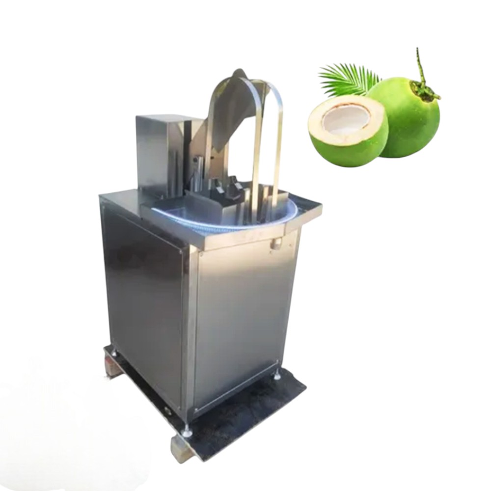 The coconut half-cut water extraction machine